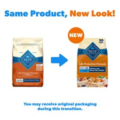 Blue Buffalo Life Protection Formula Large Breed Senior Chicken & Brown Rice Recipe Dry Dog Food, 30-lb bag slide 2 of 9