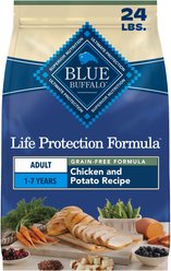 Blue Buffalo Life Protection Formula Natural Grain-Free Chicken & Potatoes Dry Dog Food, 24-lb bag