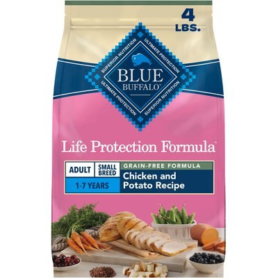 Blue Buffalo Blue Buffalo Life Protection Formula Natural Grain-Free Chicken & Potatoes Small Breed Dry Dog Food, 4-lb bag