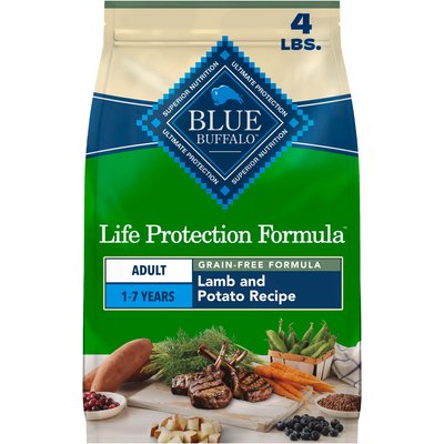 Blue Buffalo Blue Buffalo Life Protection Formula Natural Grain-Free Lamb & Potatoes Dry Dog Food, 4-lb bag