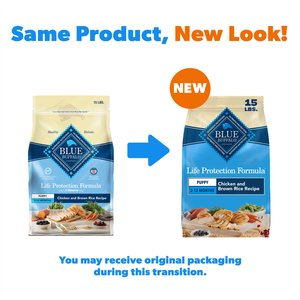 Blue Buffalo Life Protection Formula Puppy Chicken & Brown Rice Recipe Dry Dog Food, 15-lb bag