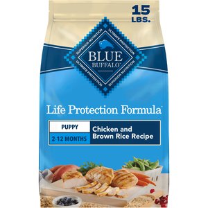Blue Buffalo Life Protection Formula Puppy Chicken & Brown Rice Recipe Dry Dog Food, 15-lb bag