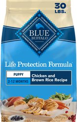 Blue Buffalo Life Protection Formula Puppy Chicken & Brown Rice Recipe Dry Dog Food, 30-lb bag