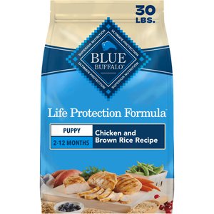 Blue Buffalo Life Protection Formula Puppy Chicken & Brown Rice Recipe Dry Dog Food, 30-lb bag