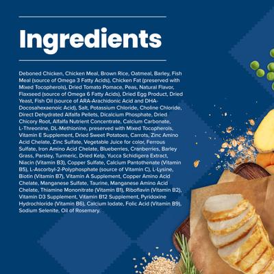 Show full view: Blue Buffalo Life Protection Formula Puppy Chicken & Brown Rice Recipe Dry Dog Food, 30-lb bag slide 6 of 12