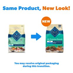 Blue Buffalo Life Protection Formula Puppy Lamb & Oatmeal Recipe Dry Dog Food, 30-lb bag slide 2 of 9
