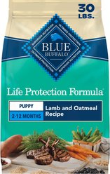 Blue Buffalo Life Protection Formula Puppy Lamb & Oatmeal Recipe Dry Dog Food, 30-lb bag
