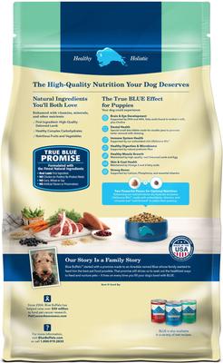 Show full view: Blue Buffalo Life Protection Formula Puppy Lamb & Oatmeal Recipe Dry Dog Food, 34-lb bag slide 3 of 12