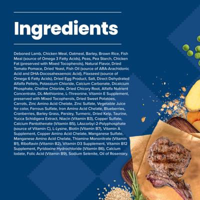 Show full view: Blue Buffalo Life Protection Formula Puppy Lamb & Oatmeal Recipe Dry Dog Food, 34-lb bag slide 6 of 12