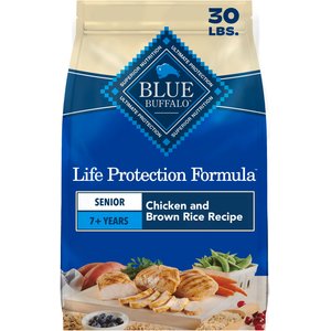 Blue Buffalo Life Protection Formula Senior Chicken & Brown Rice Recipe Dry Dog Food, 30-lb bag
