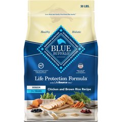 Blue Buffalo Life Protection Formula Senior Chicken & Brown Rice Recipe Dry Dog Food, 30-lb bag