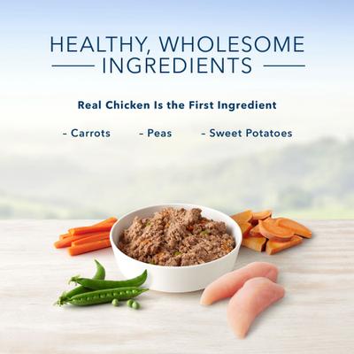 Show full view: Blue Buffalo Life Protection Formula Senior Chicken & Brown Rice Recipe Dry Dog Food + Homestyle Recipe Senior Chicken Dinner with Garden Vegetables Canned Dog Food slide 8 of 9