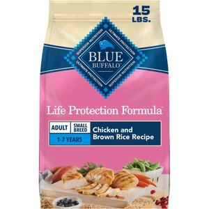 Blue Buffalo Life Protection Formula Small Breed Adult Chicken & Brown Rice Recipe Dry Dog Food, 15-lb bag