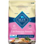 Blue Buffalo Life Protection Formula Small Breed Adult Chicken & Brown Rice Recipe Dry Dog Food, 15-lb bag