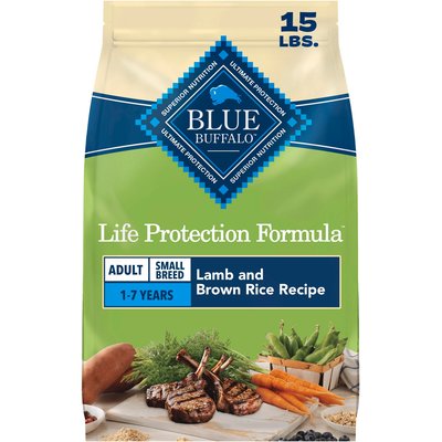 Blue Buffalo Blue Buffalo Life Protection Small Breed Lamb & Rice Dog Food, 15-lb