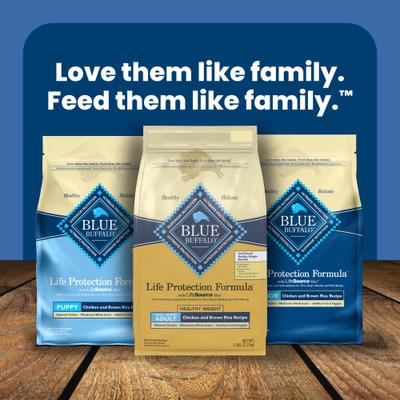 Show full view: Blue Buffalo Life Protection Formula Small Breed Healthy Weight Adult Chicken & Brown Rice Recipe Dry Dog Food, 5-lb bag slide 10 of 12