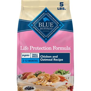 Blue Buffalo Life Protection Formula Small Breed Puppy Chicken & Oatmeal Recipe Dry Dog Food, 5-lb bag