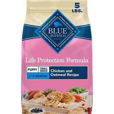 Blue Buffalo Blue Buffalo Life Protection Formula Small Breed Puppy Chicken & Oatmeal Recipe Dry Dog Food, 5-lb bag