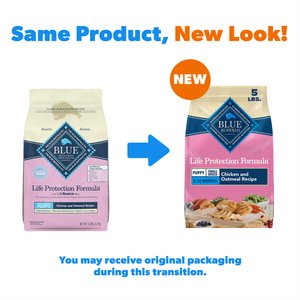 Blue Buffalo Life Protection Formula Small Breed Puppy Chicken & Oatmeal Recipe Dry Dog Food, 5-lb bag