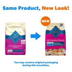 Blue Buffalo Life Protection Formula Small Breed Senior Chicken & Brown Rice Recipe Dry Dog Food, 15-lb bag slide 2 of 9