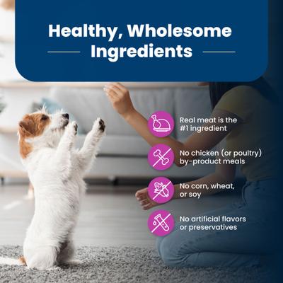 Show full view: Blue Buffalo Life Protection Formula Small Breed Senior Chicken & Brown Rice Recipe Dry Dog Food, 15-lb bag slide 7 of 12