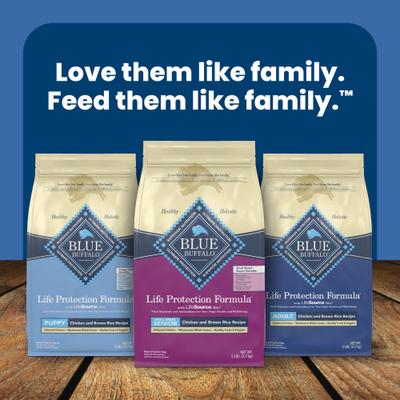 Show full view: Blue Buffalo Life Protection Formula Small Breed Senior Chicken & Brown Rice Recipe Dry Dog Food, 5-lb bag slide 10 of 12
