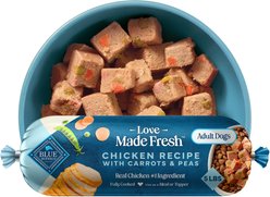 Blue Buffalo Love Made Chicken with Carrots & Peas Fresh Refrigerated Dog Food, 5-lb roll, case of 4