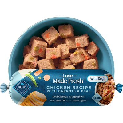 Blue Buffalo Blue Buffalo Love Made Chicken with Carrots & Peas Fresh Refrigerated Dog Food, 5-lb roll, case of 4