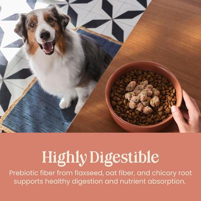 Show full view: Blue Buffalo Love Made Fresh Frozen All Natural Beef Meatball with Carrots & Peas Dog Food, 4-lb pouch, case of 3 slide 6 of 10