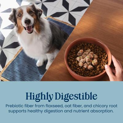 Show full view: Blue Buffalo Love Made Fresh All Natural Chicken Meatball with Carrots & Peas Dog Food, 4-lb pouch, case of 3 slide 6 of 11