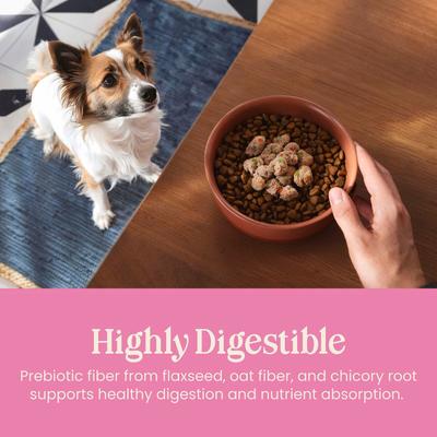 Show full view: Blue Buffalo Love Made Fresh Frozen All Natural Chicken Meatball with Carrots & Peas Dog Food, 1-lb pouch, case of 4 slide 6 of 11