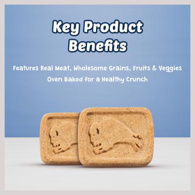 Show full view: Blue Buffalo Mini Health Bars Baked Apples & Yogurt + Baked with Bacon, Egg & Cheese Dog Treats slide 8 of 9