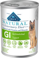 Blue Buffalo Natural Veterinary Diet Gastrointestinal Support Chicken Wet Dog Food, 12.5-oz can, 12 count