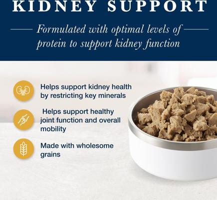 BLUE BUFFALO NATURAL VETERINARY DIET K+M Kidney Mobility Support
