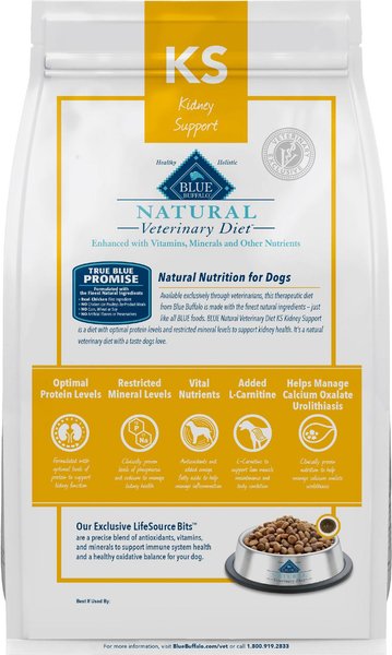 Visual Reference: Blue Buffalo Natural Veterinary Diet Ks Kidney Support Dry Dog
