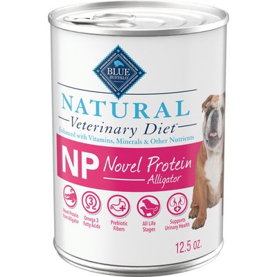 Blue Buffalo Natural Veterinary Diet Blue Buffalo Natural Veterinary Diet NP Novel Protein Alligator Grain-Free Wet Dog Food, 12.5-oz, case of 12