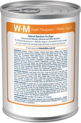 Blue Buffalo Natural Veterinary Diet W+M Weight Management + Mobility Support Grain-Free Wet Dog Food, 12.5-oz, case of 12 slide 2 of 9