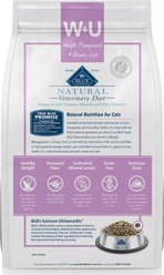 Blue Buffalo Natural Veterinary Diet W+U Weight Management + Urinary Care Grain-Free Dry Cat Food, 6.5-lb bag slide 2 of 9