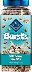 Blue Buffalo Sensitive Stomach Chicken Recipe Adult Dry Food + Bursts with Savory Seafood Cat Treats slide 2 of 9