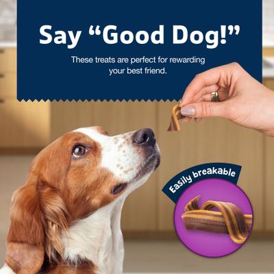 Show full view: Blue Buffalo Sizzlers with Real Pork Bacon-Style Dog Treats, 28-oz bag slide 5 of 12