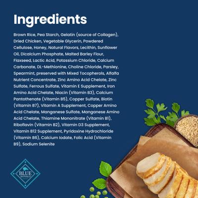 Show full view: Blue Buffalo Small Natural Chicken & Spearmint Dental Dog Chews Treats, 1 count slide 7 of 12