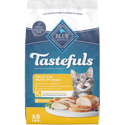 Blue Buffalo Blue Buffalo Multi-Cat Health Chicken & Turkey Dry Cat Food, 15-lb bag