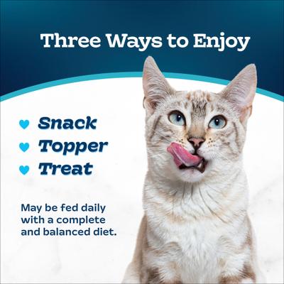 Show full view: Blue Buffalo Tastefuls Adult Natural Purees Salmon Wet Cat Food, 3-oz pouch, case of 12 slide 9 of 10