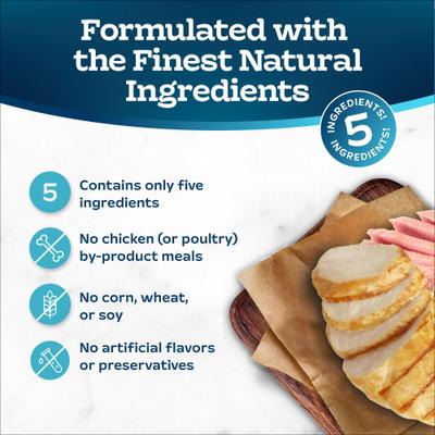 Show full view: Blue Buffalo Tastefuls Adult Natural Purees Variety Pack Chicken & Tuna Wet Cat Food, 3-oz pouch, case of 12 slide 7 of 11