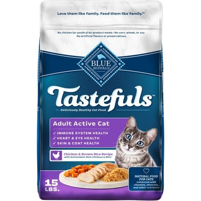 Blue Buffalo Blue Buffalo Healthy Living Chicken & Brown Rice Dry Cat Food, 15 lb