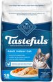 Blue Buffalo Tastefuls Chicken & Brown Rice Recipe Adult Indoor Dry Cat Food, 15-lb bag