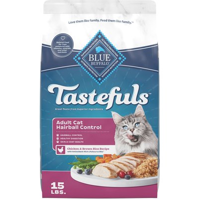 Blue Buffalo Blue Buffalo Hairball Control Chicken & Rice Dry Cat Food, 15-lb bag