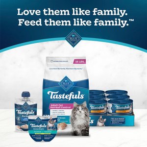 Blue Buffalo Tastefuls Chicken & Brown Rice Recipe Hairball Control Adult Dry Cat Food, 15-lb bag