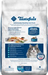 Blue Buffalo Tastefuls Chicken & Brown Rice Recipe Hairball Control Adult Dry Cat Food, 15-lb bag slide 2 of 9