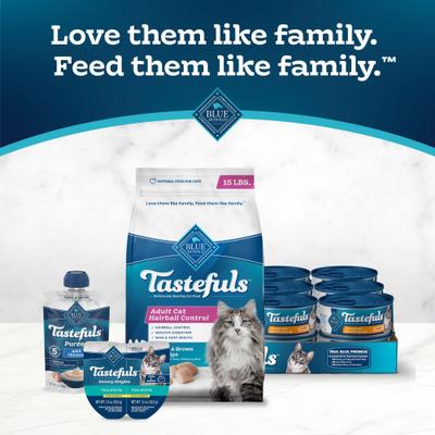 Show full view: Blue Buffalo Tastefuls Chicken & Brown Rice Recipe Hairball Control Adult Dry Cat Food, 15-lb bag slide 10 of 13